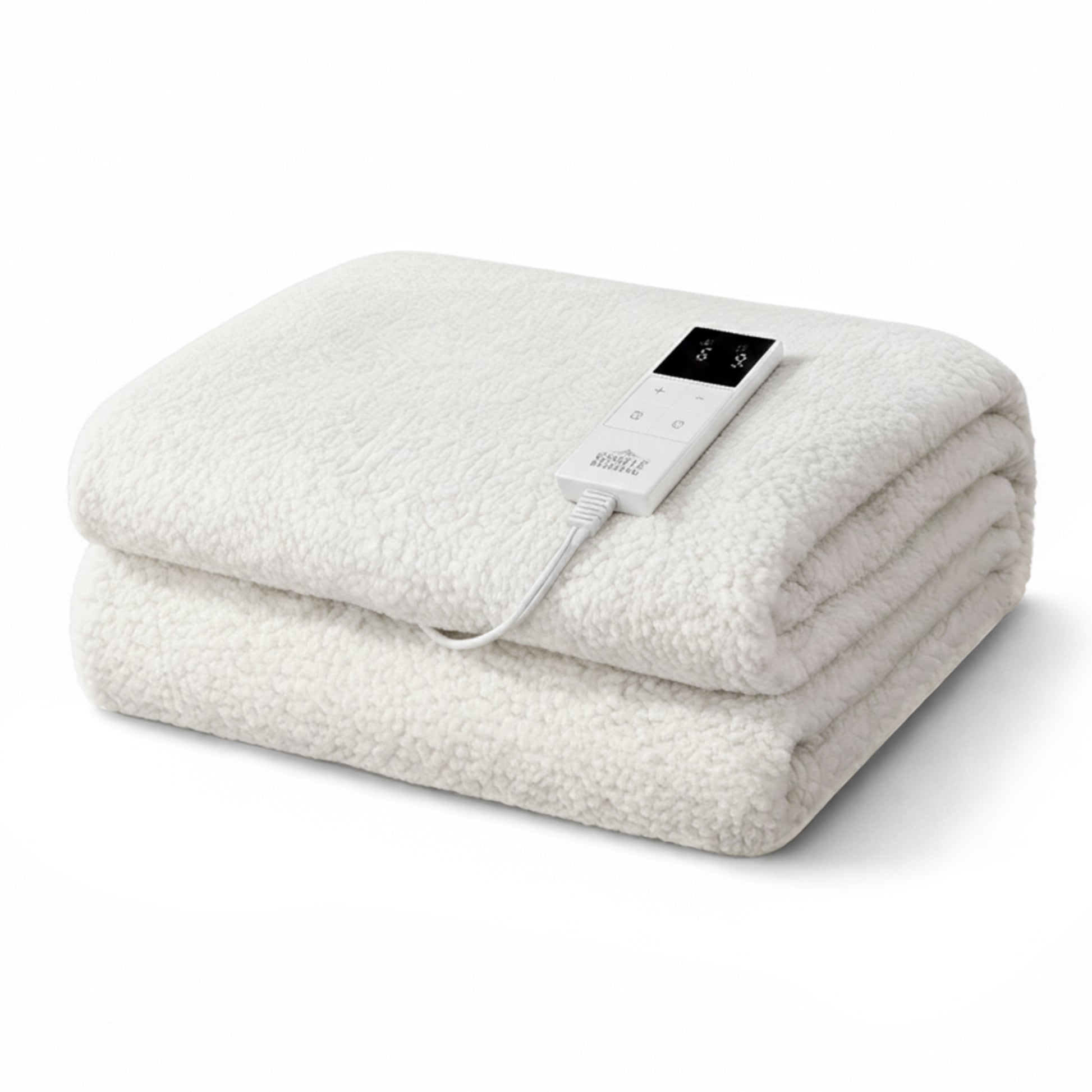 Giselle Electric Blanket LED Remote Sherpa Fleece Underlay Fully Fitted Machine Washable King Single - Homecoze