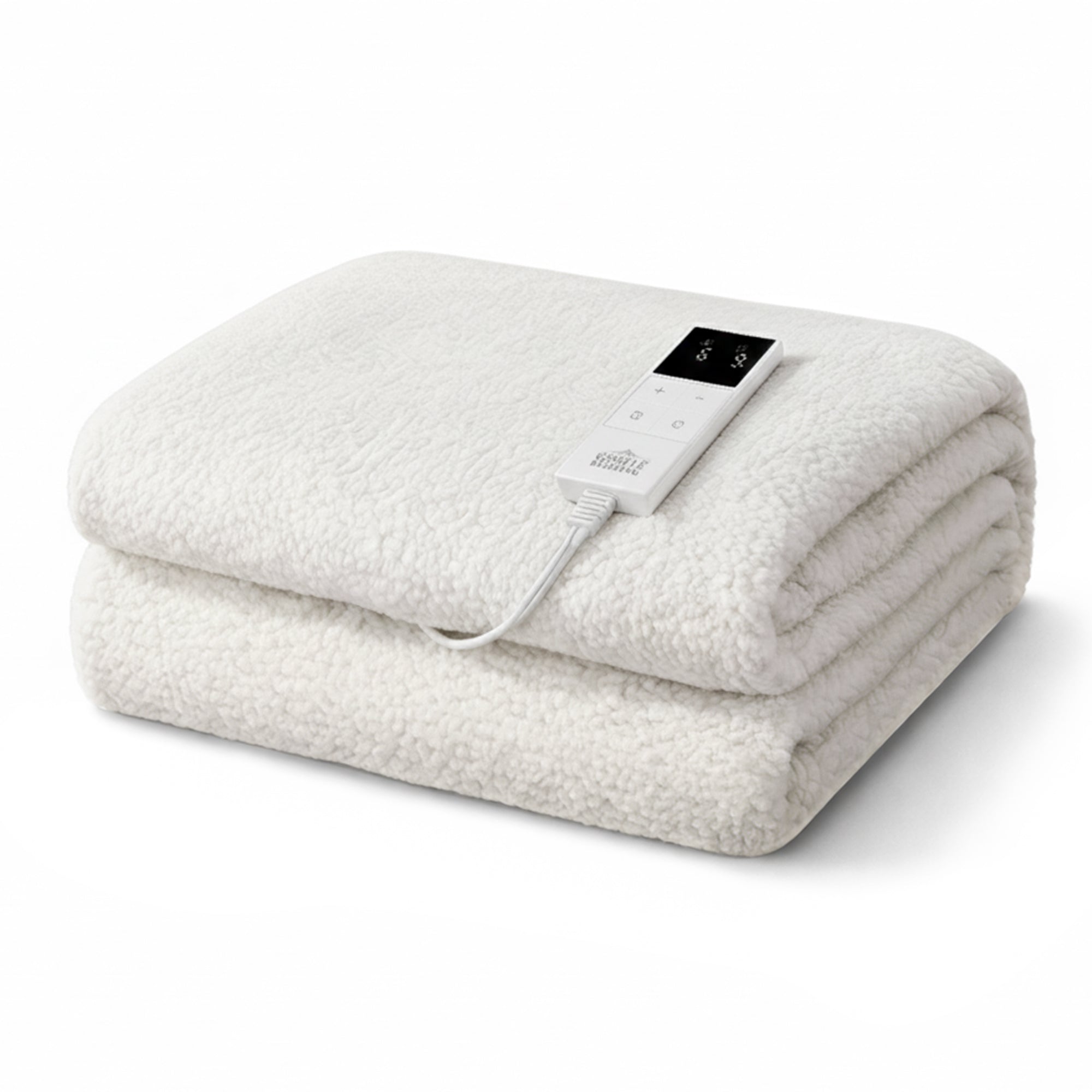 Giselle Electric Blanket LED Remote Sherpa Fleece Underlay Fully Fitted Machine Washable King Single - Homecoze