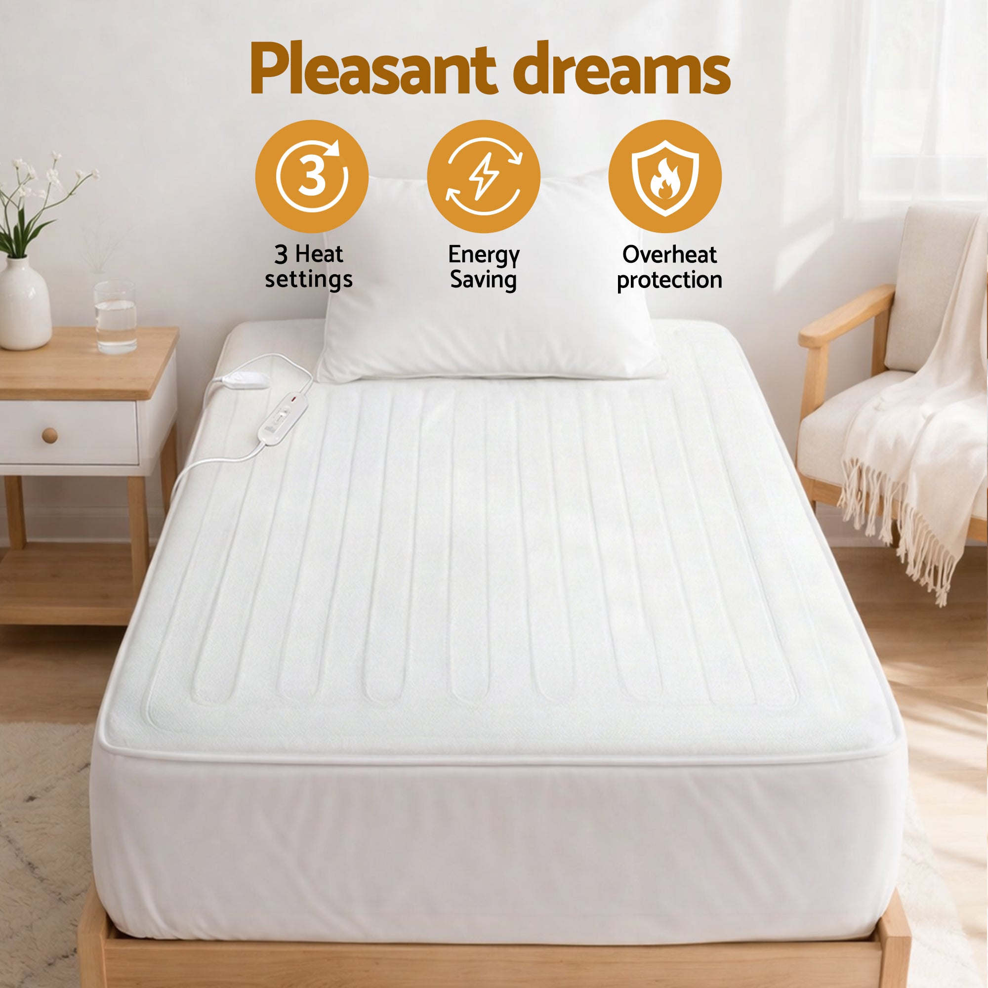 Heated Electric Blanket Underlay - King Single
