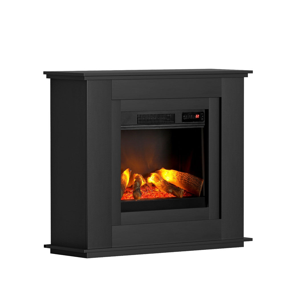 2000W Electric Fireplace 3D Flame Effect Heater - Black - Homecoze