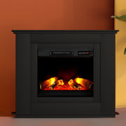 2000W Electric Fireplace 3D Flame Effect Heater - Black - Homecoze