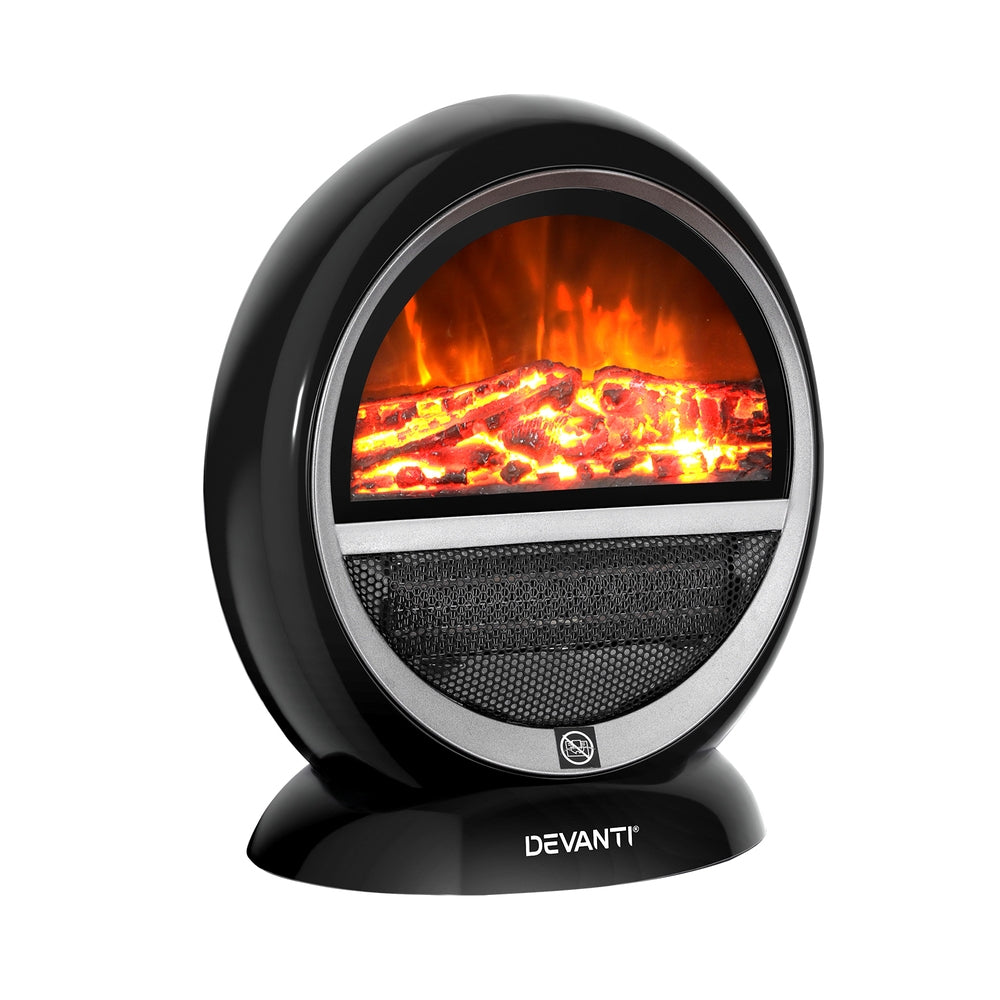 Mini Electric Fireplace Flame Effect Heater 900W/1500W - Homecoze
