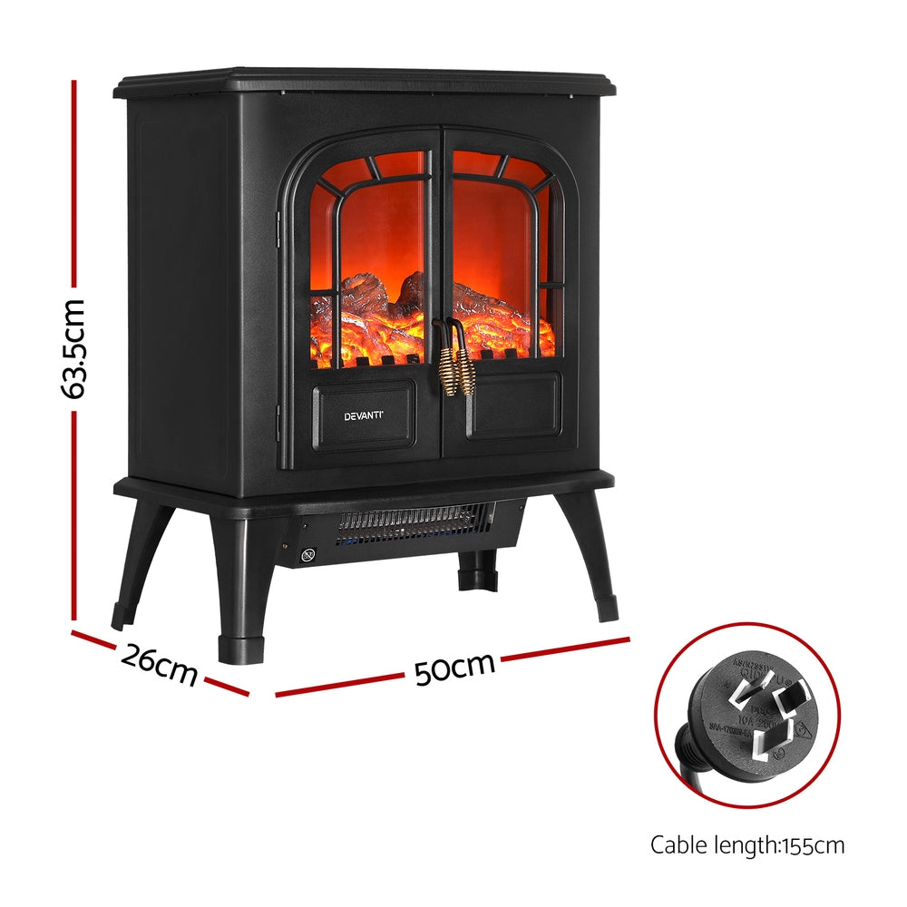 Electric Fireplace 3D Fire Effect Heater 2000W