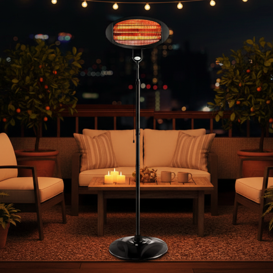 2000w Electric Portable Patio Strip Heater