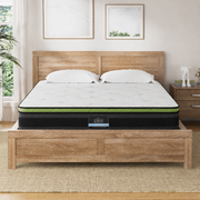 Elko (Double) Bed Frame & Starfield Mattress Set - Oak