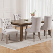 Artiss Dining Chairs Set of 4 Linen French Provincial Beige - Homecoze
