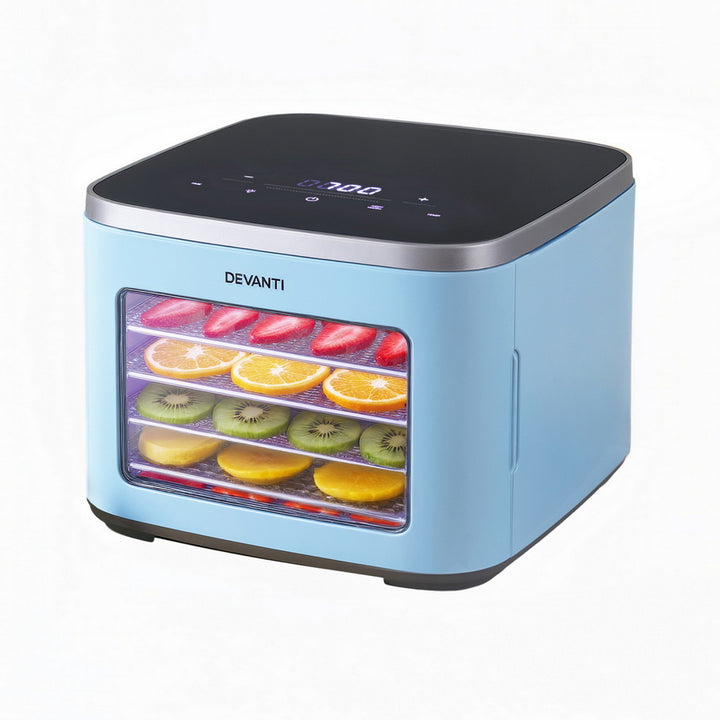 Mini 5-Tray Cocktail Fruit Dehydrator - Blue