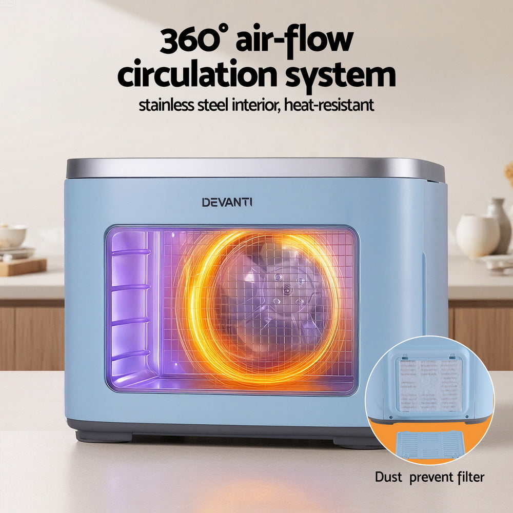 Mini 5-Tray Cocktail Fruit Dehydrator - Blue - Homecoze
