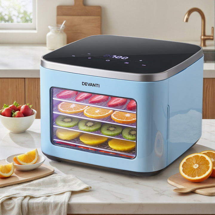 Mini 5-Tray Cocktail Fruit Dehydrator - Blue