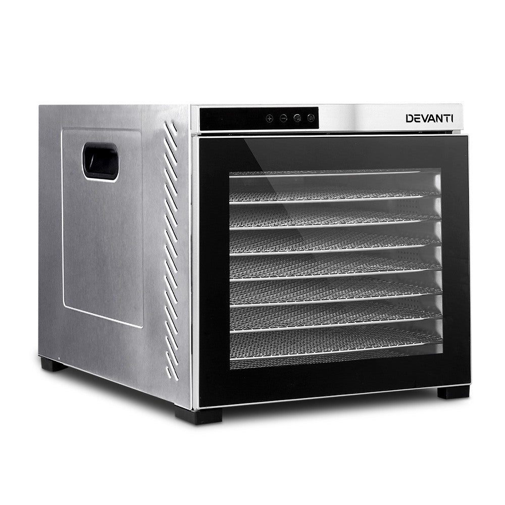 10 Tray Stainless Steel Food Dehydrator Beef Jerky & Fruit Dryer - Homecoze