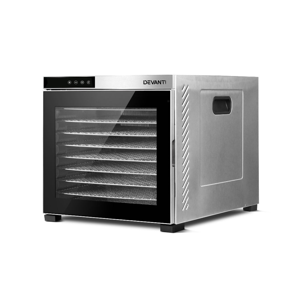 10 Tray Stainless Steel Food Dehydrator Beef Jerky & Fruit Dryer - Homecoze