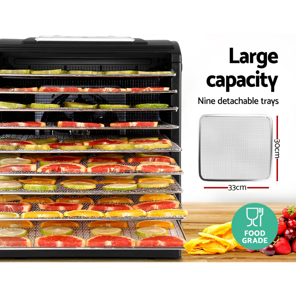 9 Tray Food Dehydrator Commercial Beef Jerky Fruit Dryer - Homecoze