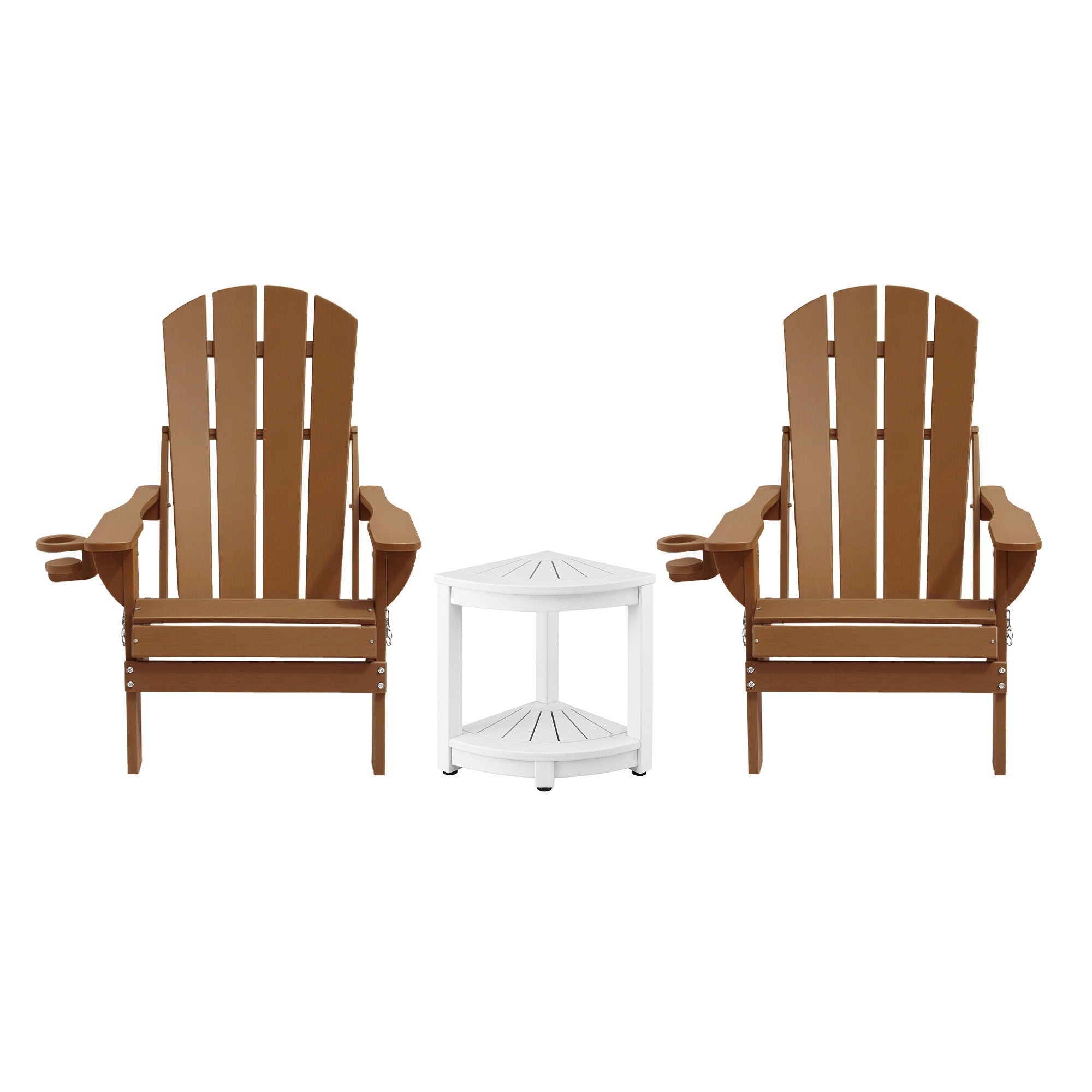 Gardeon Outdoor Table and Chairs HDPE Folding Adirondack Beach Chair Patio Furniture - Homecoze