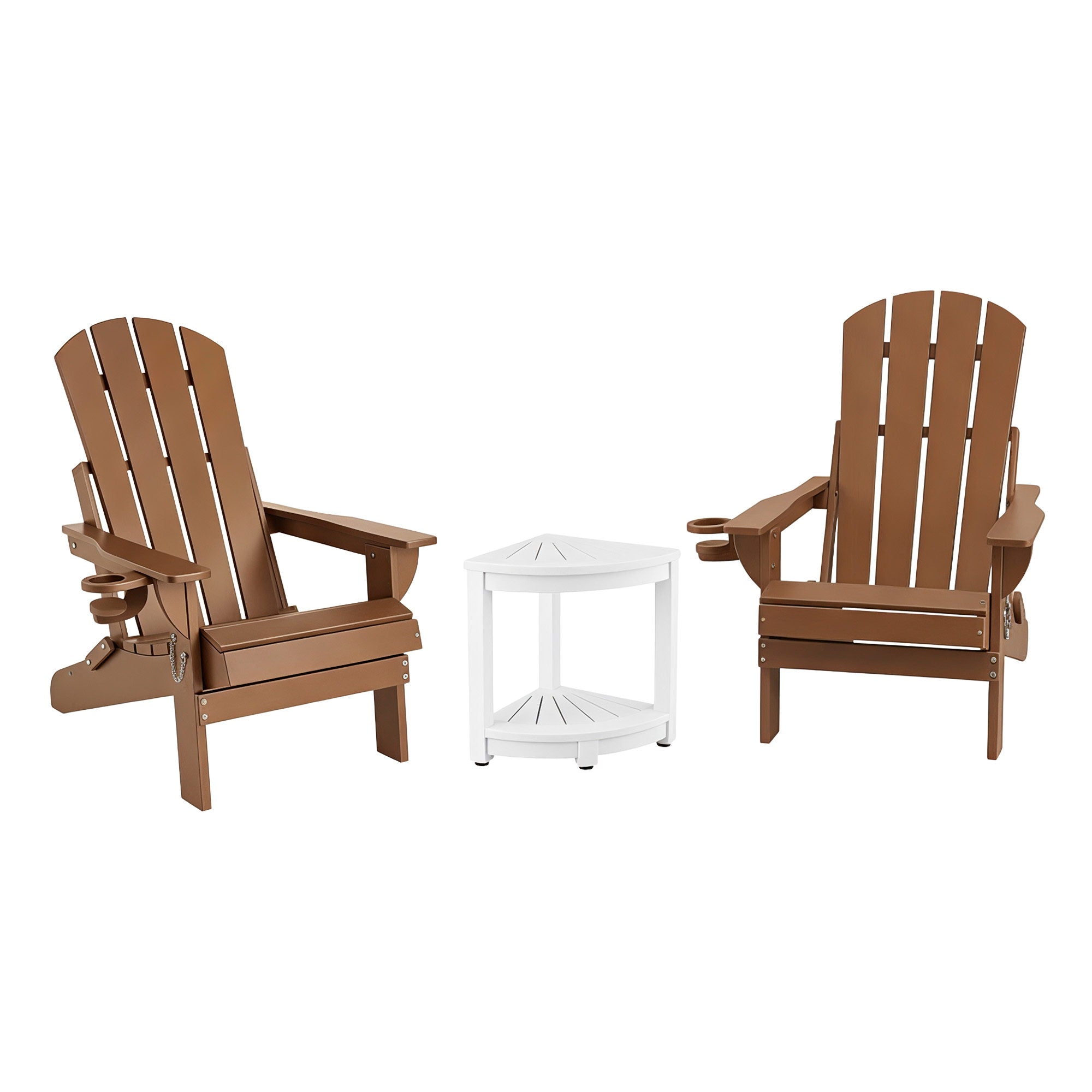 Gardeon Outdoor Table and Chairs HDPE Folding Adirondack Beach Chair Patio Furniture - Homecoze