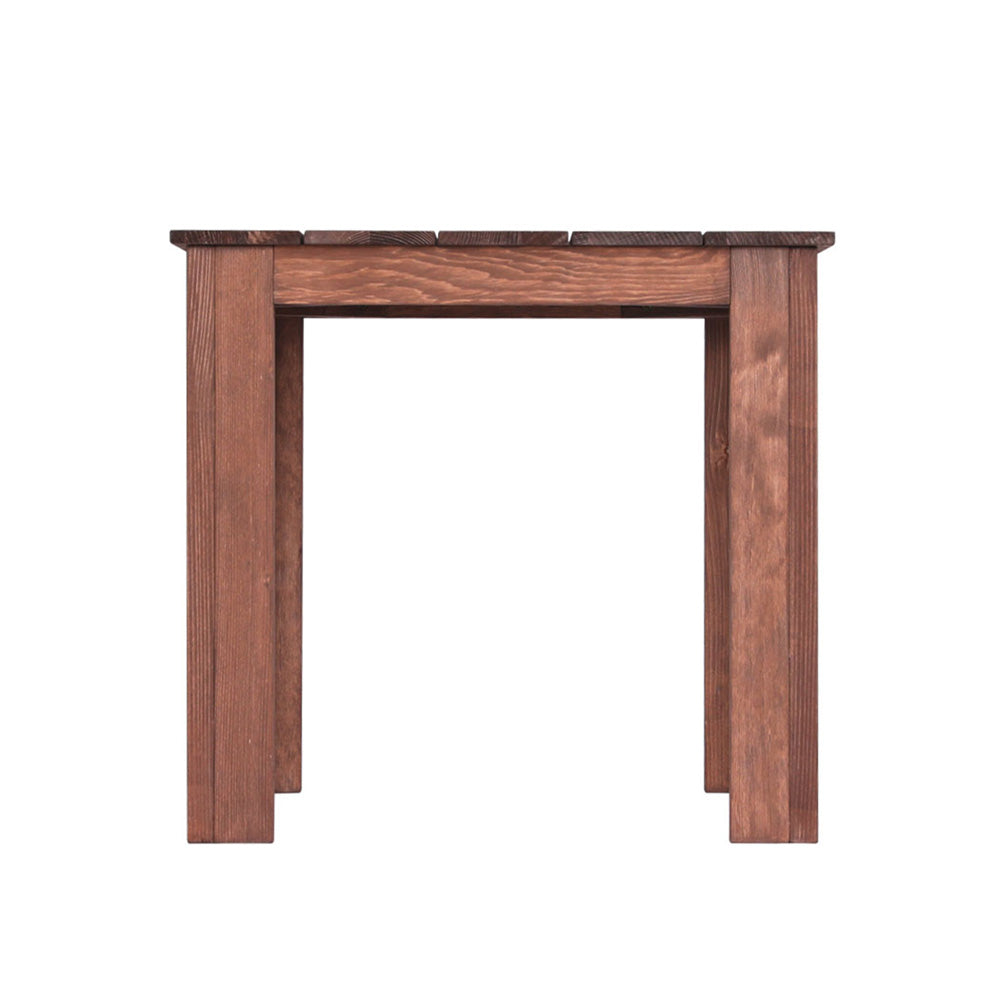 Adirondack Outdoor Side Table - Brown - Homecoze