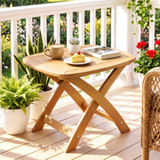 Outdoor Poly Side Table – Brown