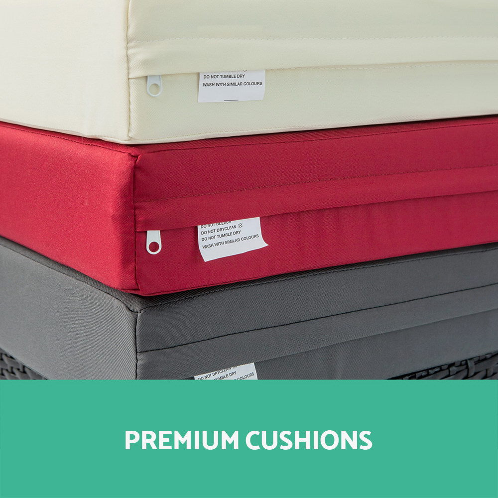 13PC Rattan Outdoor Dining Set - Black