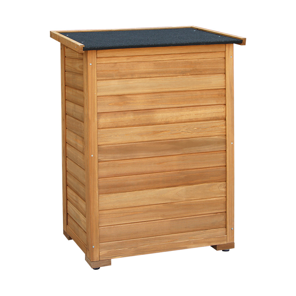 Portable Outdoor Wooden Garden Storage Cabinet - Homecoze