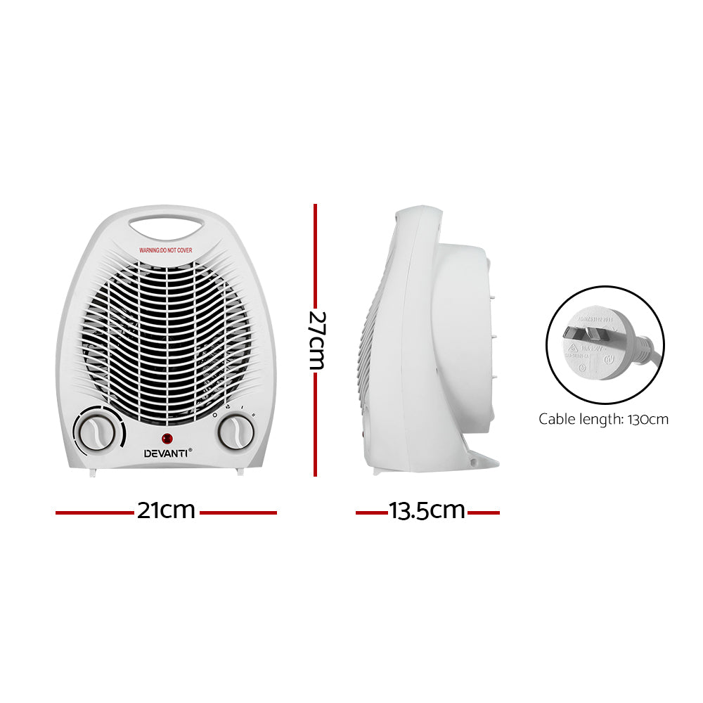 Electric Fan Heater 2000W - Homecoze