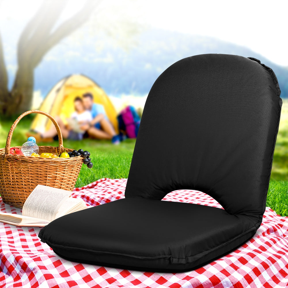 Foldable Beach Sun Picnic Seat - Black - Homecoze