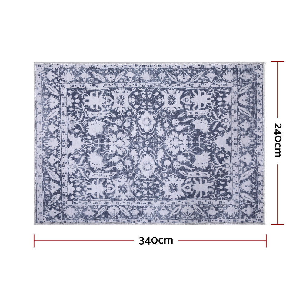 Artiss Floor Rug 240X340cm Soft Velvet Washable Modern Area Rug Floor Carpet Mat - Homecoze