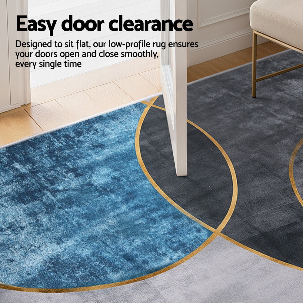 Artiss Washable Floor Rug 160X230cm Large Geometric Area Rug Modern Floor Carpet - Homecoze