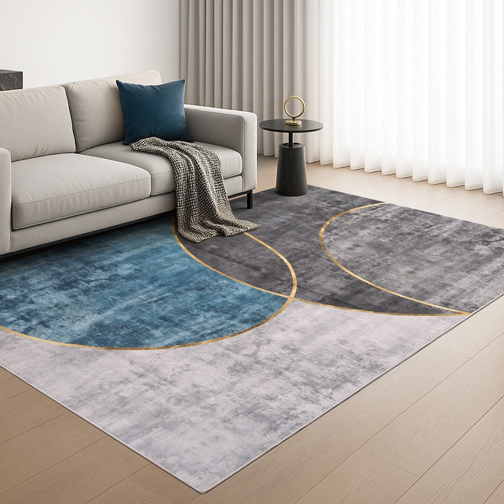 Artiss Washable Floor Rug 200X290cm Large Geometric Area Rug Modern Floor Carpet - Homecoze