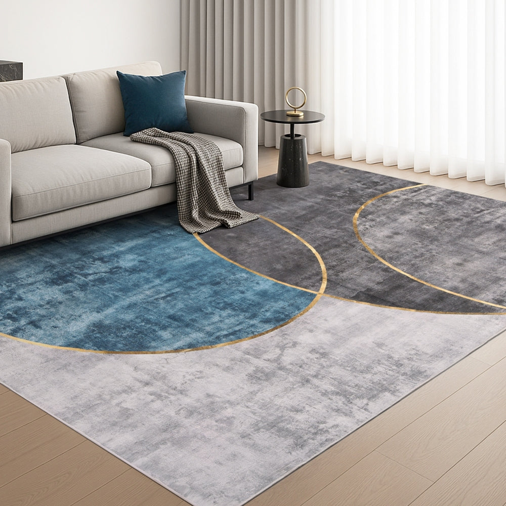 Artiss Washable Floor Rug 240X340cm Large Geometric Area Rug Modern Floor Carpet - Homecoze