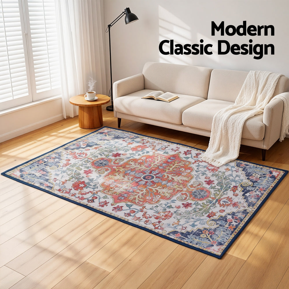 Artiss Floor Rug 120X170cm Large Washable Geometric Area Rug Modern Carpet Mat - Homecoze
