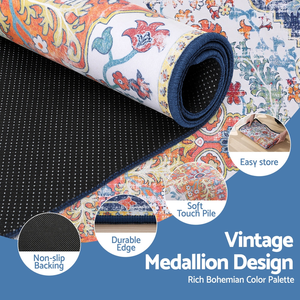 Artiss Floor Rug 120X170cm Large Washable Geometric Area Rug Modern Carpet Mat - Homecoze