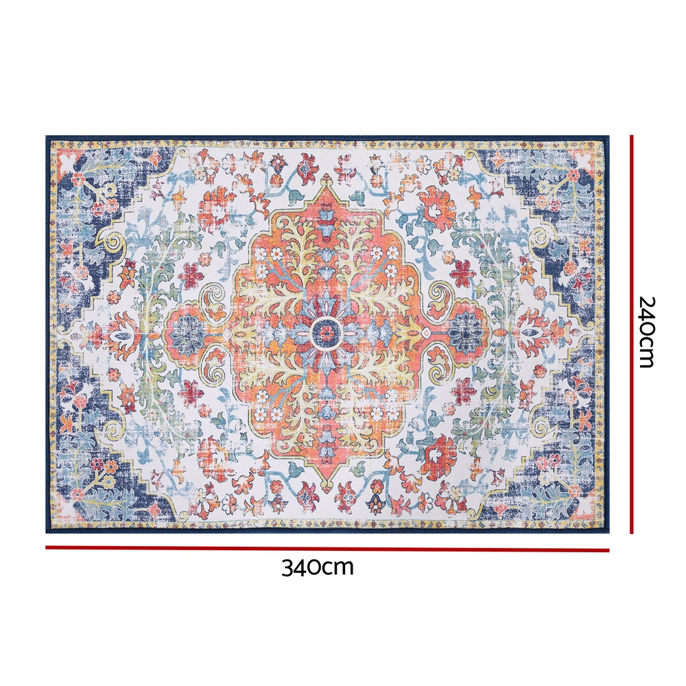 Artiss Floor Rug 240X340cm Large Washable Geometric Area Rug Modern Carpet Mat - Homecoze
