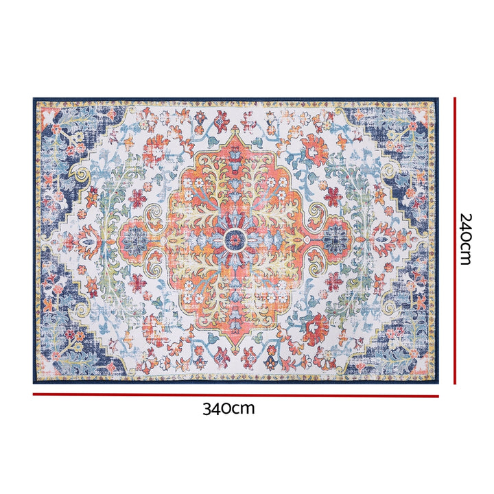 Artiss Floor Rug 240X340cm Large Washable Geometric Area Rug Modern Carpet Mat - Homecoze