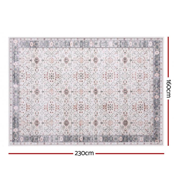 Artiss Washable Floor Rug 160X230cm Large Area Rug Modern Living Room Carpet - Homecoze