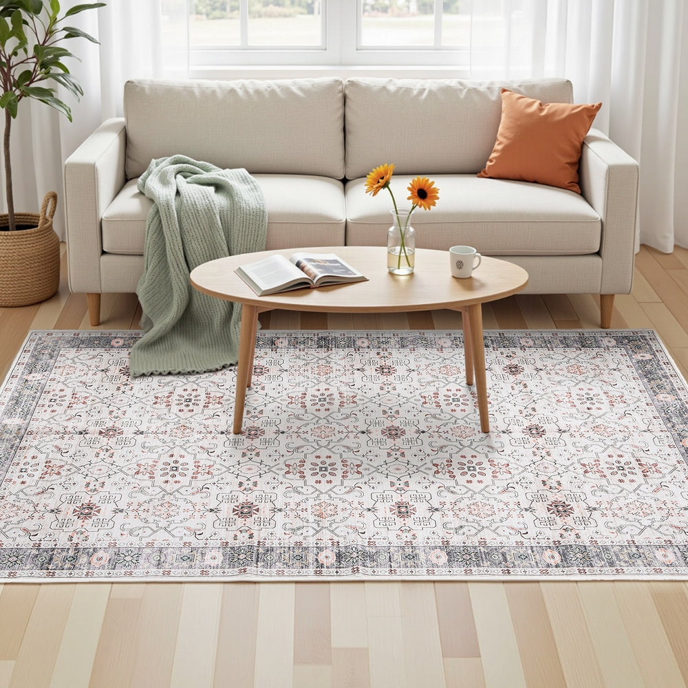 Artiss Washable Floor Rug 160X230cm Large Area Rug Modern Living Room Carpet - Homecoze