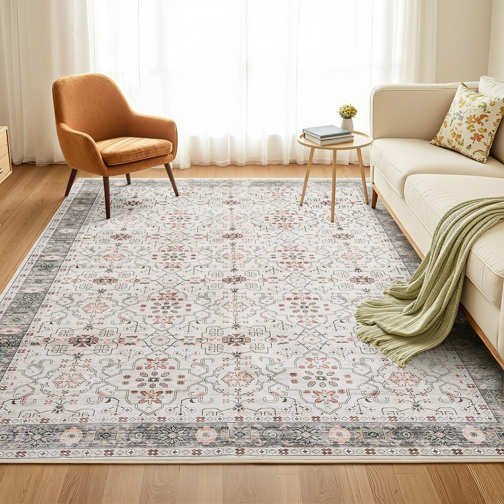 Artiss Washable Floor Rug 200x290cm Large Area Rug Modern Living Room Carpet - Homecoze