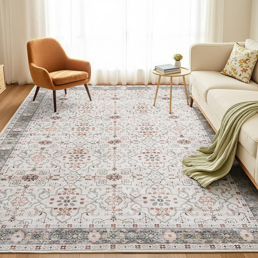 Artiss Washable Floor Rug 240X340cm Large Area Rug Modern Living Room Carpet - Homecoze