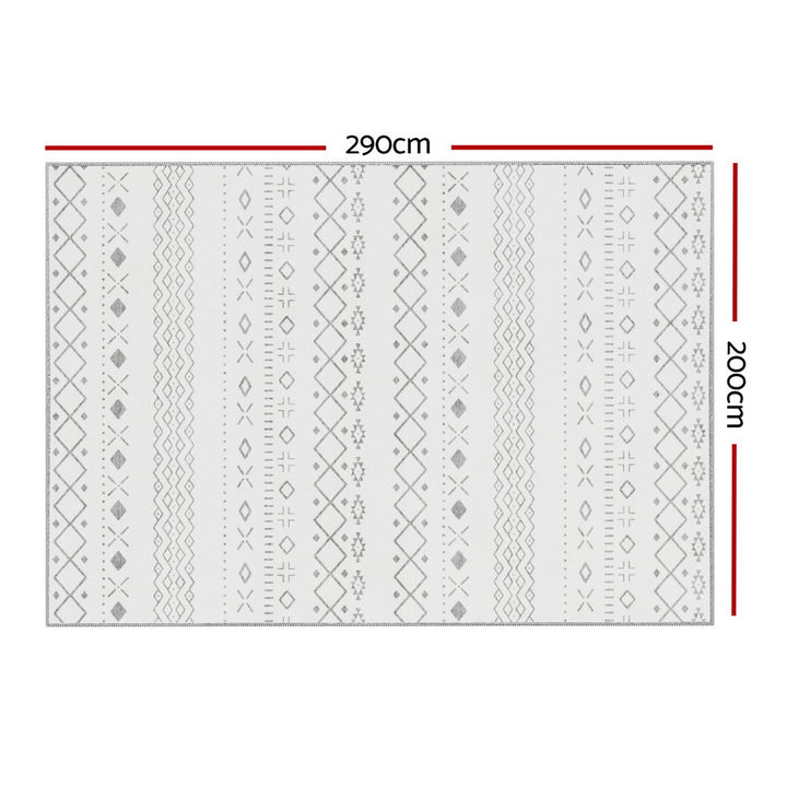 Artiss Rug 200x290cm Area Rug Washable Mat Large Carpet Soft Short Pile Una - Homecoze