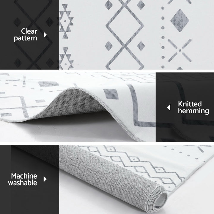 Artiss Rug 200x290cm Area Rug Washable Mat Large Carpet Soft Short Pile Una - Homecoze