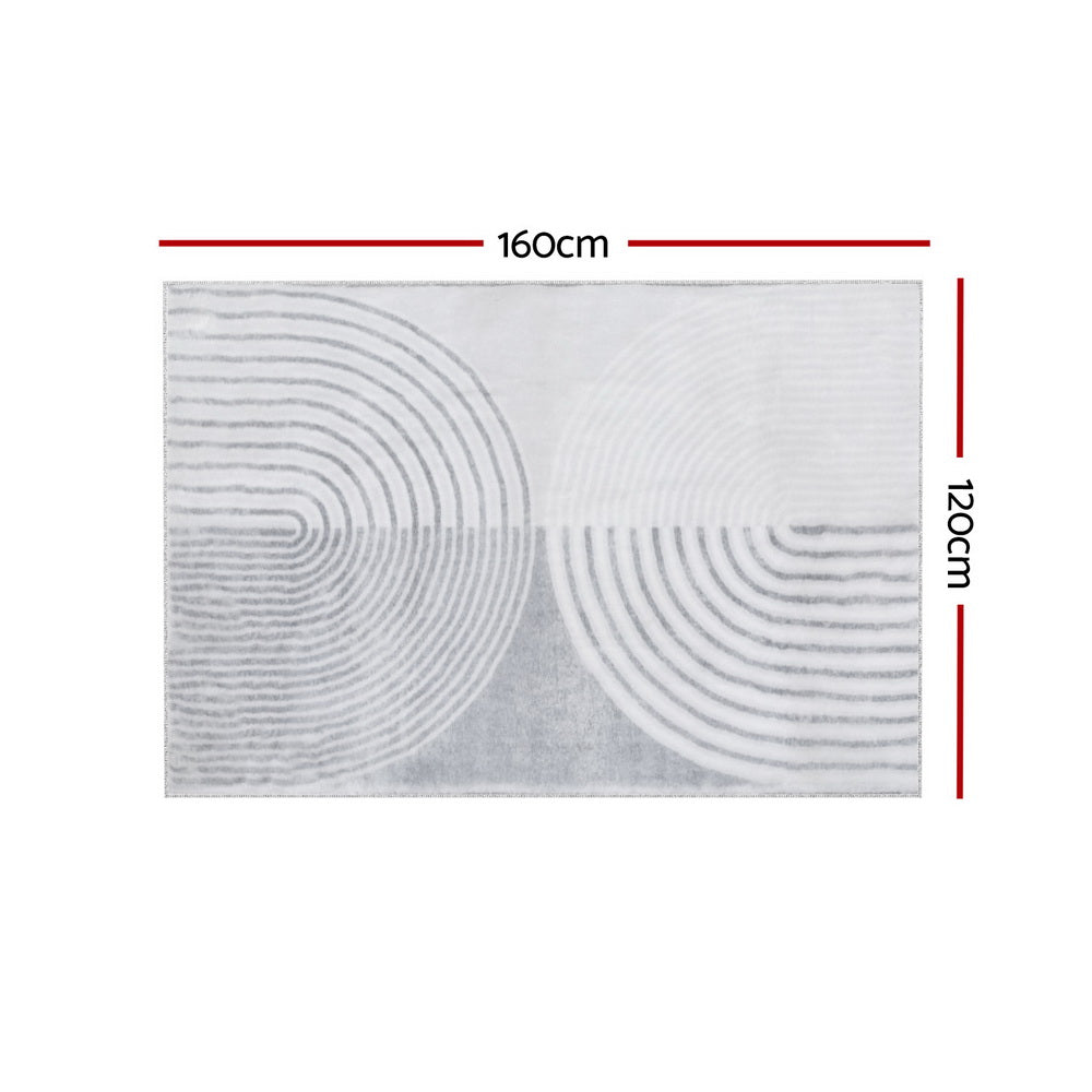 Artiss Rug 120x160cm Area Rug Washable Mat Large Carpet Faux Rabbit Fur Cyril - Homecoze