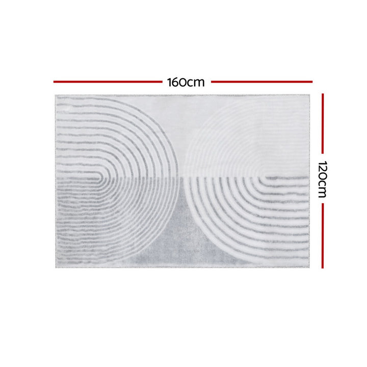 Artiss Rug 120x160cm Area Rug Washable Mat Large Carpet Faux Rabbit Fur Cyril - Homecoze