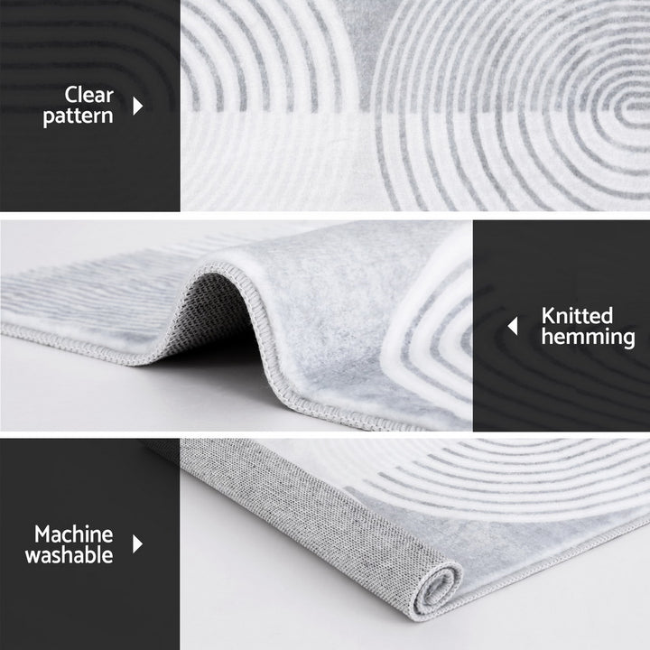 Artiss Rug 200x290cm Area Rug Washable Mat Large Carpet Faux Rabbit Fur Cyril - Homecoze