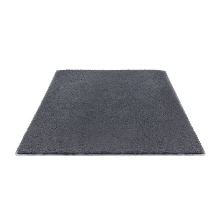 Artiss Floor Rug 140x200cm Plush Area Shaggy Rug Living Room Bedroom Carpet Grey - Homecoze
