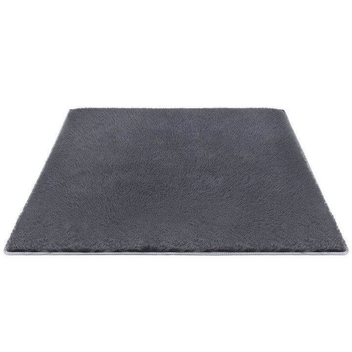 Artiss Floor Rug 160x230cm Plush Area Shaggy Rug Living Room Bedroom Carpet Grey - Homecoze