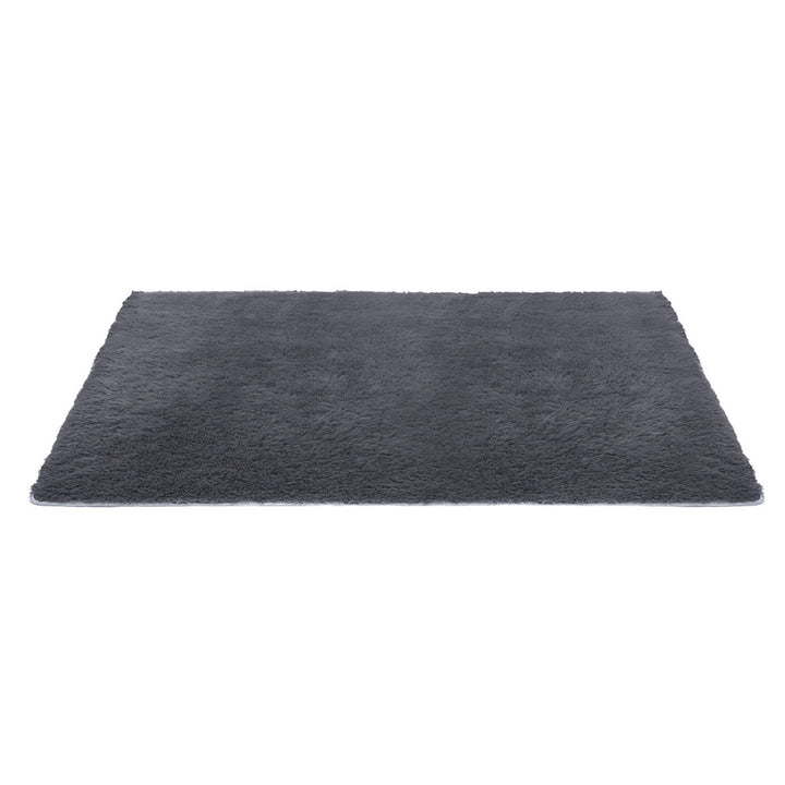 Artiss Floor Rug 160x230cm Plush Area Shaggy Rug Living Room Bedroom Carpet Grey - Homecoze