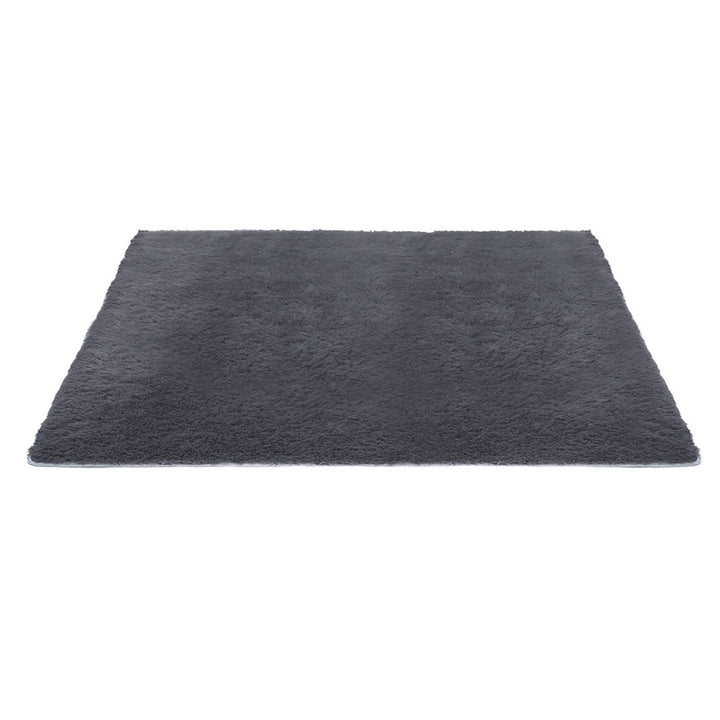 Artiss Floor Rug 200x230cm Plush Area Shaggy Rug Living Room Bedroom Carpet Grey - Homecoze