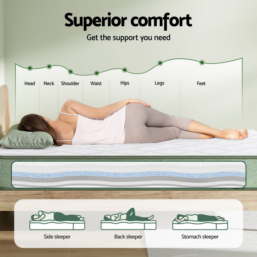 Viridion (King Single) Memory Foam Mattress | 25cm - Homecoze