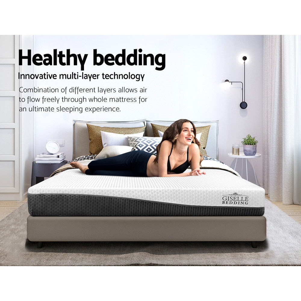 Solstice (Queen) Cool Gel Memory Foam Mattress – 21cm - Homecoze