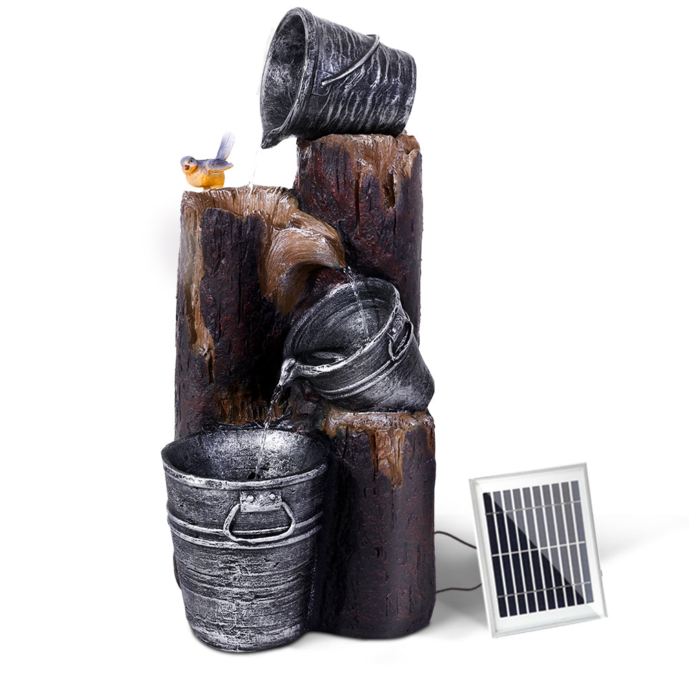 3 Tier Bucket Solar Water Fountain 76cm - Homecoze