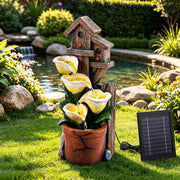 Meadow (55cm) 4-Tier Flower Solar Water Fountain