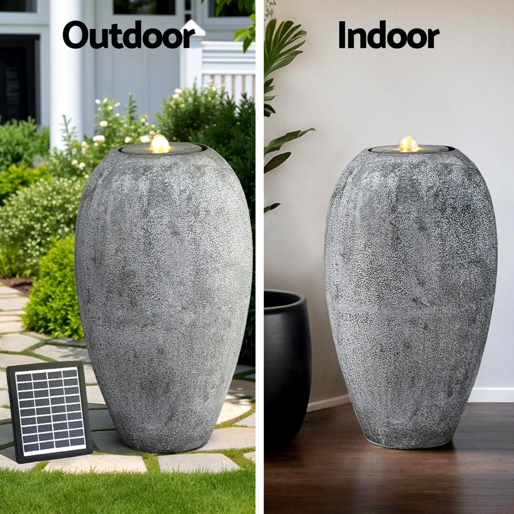 Sculptural Vase Style Solar Water Fountain - Homecoze